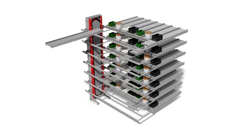 collect  sort buffer system qimarox vertical conveyor solutions