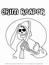 Coloring Grim Reaper Pages Halloween Packets Popular Kids Library Clipart sketch template