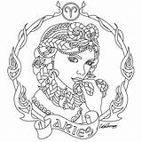 Aries Coloring Pages Zodiac Mandalas Para Colouring Color Adult Colorear Signs Fairy Beauty Pintar Craft Printable Sheets Arte Dibujos Wicca sketch template
