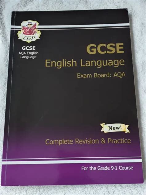 gcse aqa english language revision guide cgp    picclick