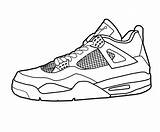 Coloring Pages Shoe Basketball Print sketch template