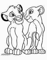 Simba Nala Rey Colouring Roi Disneyclips Drawings Sarabi Mufasa Ausmalbilder Geniales Bocetos Meerkats Hojas Lápiz León Coloringhome Coll sketch template