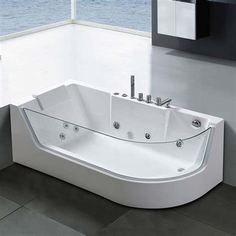 whirlpool bathtub 67 x 31 5 hot tub panoramic glass venice