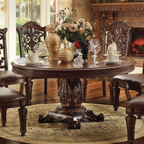 vendome    dining table cherry  acme furniture