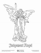 Catholic Coloring Drawn Hand Drawing Angel Pages Catholicviral Kids Biblical Book Drawings Getdrawings Sacred Print Judgment sketch template