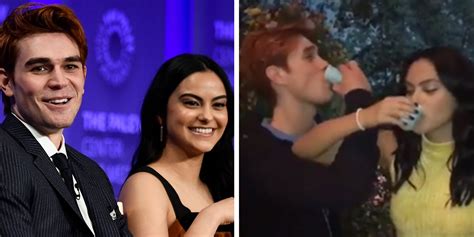 kj apa shared a video of how riverdale stars do kissing