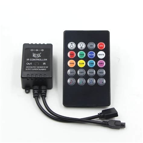 buy led  ir controller key remote sound sensor rgb controller dc