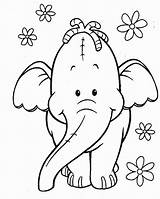 Elefante Imprimir Agrandar sketch template