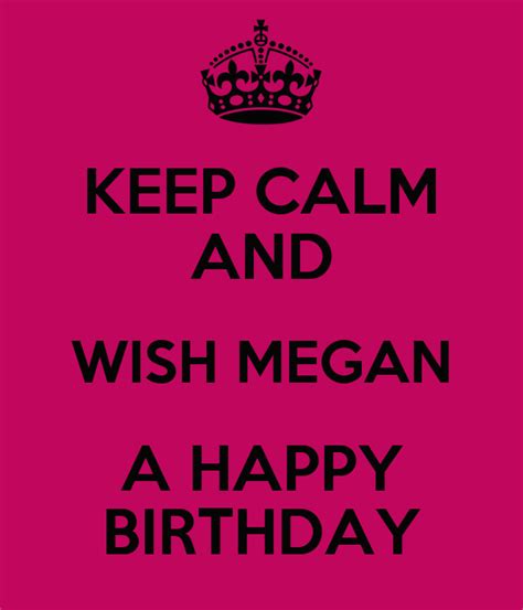 calm   megan  happy birthday poster sherrie  calm  matic