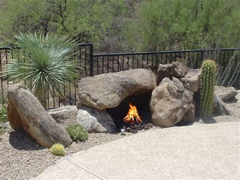 outdoor firepit  boulders fire pit   boulders outdoor