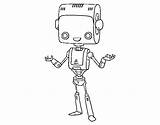 Robot Intelligent Coloring Coloringcrew Arms Long sketch template