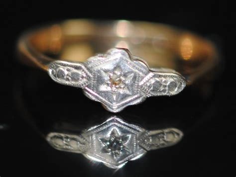 gold platinum diamond ring catawiki