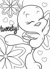 Tweety Coloring Pages Getdrawings sketch template