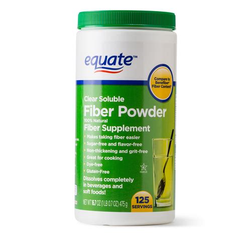 equate sugar  fiber supplement powder  ct  oz walmart