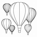 Balloon Air Hot Coloring Pages Printable Color Print Kids Getcolorings Lovely sketch template