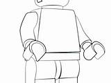 Lego Man Coloring Pages Colouring Getcolorings Getdrawings Printable sketch template
