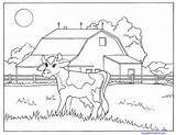 Coloring Farm Pages Cow Animals Pdf Barn Kids Ukg Baby Print Animal Farming Cows Kinderart Easy Colour Sheets Color Printable sketch template