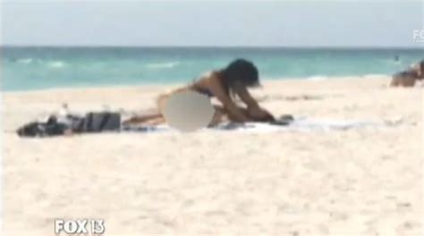 Grandmother Uses Cell Phone To Record Couple Having Sex On Public Beach