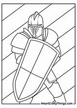 Knights Medieval Realistic Iheartcraftythings Kneeling sketch template
