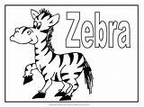 Coloring Zebra Pages Animal Stripes Book Color Getcolorings Without Library Clipart Kids Printable sketch template