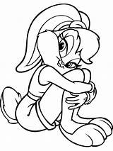 Lola Bunny Coloring Pages Printable Color Girl sketch template