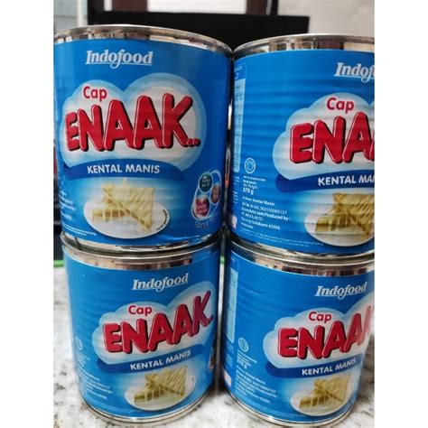 Jual Susu Kental Manis Putih Kaleng Cap Enaak Indofood 370 Gr