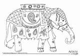Elephant Indian Coloring Pages Colouring India Sheets Hindu Drawing Color Printable Activity Village Animals Gate Holi Getcolorings Asia Print Explore sketch template
