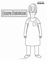 Burgers Pages Superfuncoloring Belcher Bobs Decorate Boy sketch template