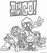 Titans Teen Coloring Go Pages Cartoon Printable Print Characters Info Book sketch template