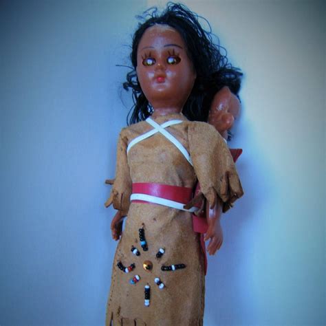 poupée de collection poupée indienne native american vintage etsy