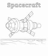 Spaceship Spacecraft Playinglearning sketch template