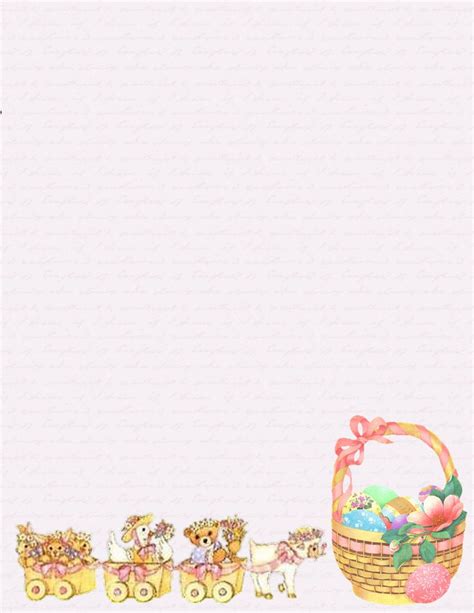 pin  easter stationery