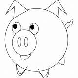 Schwein Porcos Niedliches Karrikatur Cerdo Atividades sketch template