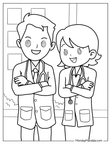 doctor coloring pages  children