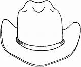 Hat Cowboy Drawing Coloring Pages Outline Fedora Color Clip Clipartmag Easy sketch template