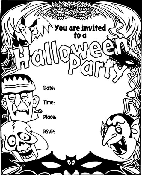 awesome printable halloween party invitations kitty baby love