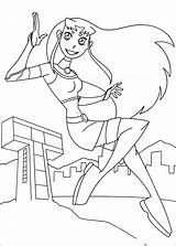 Coloring Starfire Pages Titans Teen Color Coloriage Getdrawings Info Book Printable Print Par sketch template