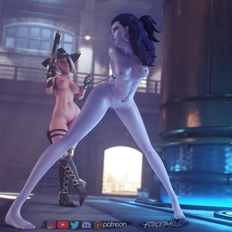 Rule 34 2girls 3d Areolae Arms Behind Back Ashe