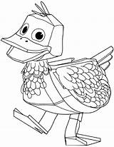 Quack Zack Kira sketch template