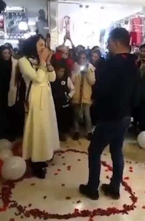 iranian couple are arrested for romantic marriage proposal