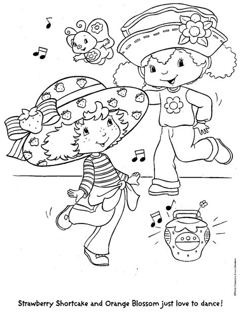 coloring page strawberry shortcake kids  fun love coloring pages