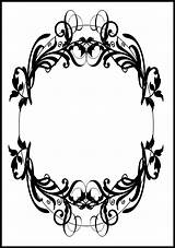 Oval sketch template