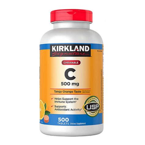 kirkland signature chewable vitamin  mg  tablets carlo pacific