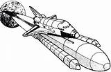 Coloring Space Pages Shuttle Nasa Drawing Spaceship Ship Getcolorings Colouring Getdrawings Stars Rocket Template Printable Colorings sketch template