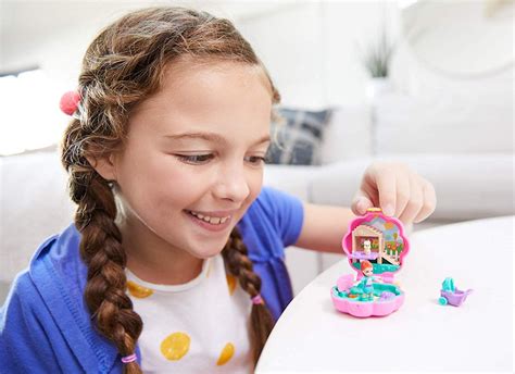 Polly Pocket World Mini Toys Box With Accessories Doll Houses Girls