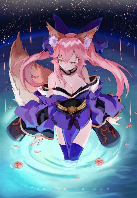 Pin By Omar Alarby On Fate Tamamo No Mae Fate Anime Wolf Girl Anime