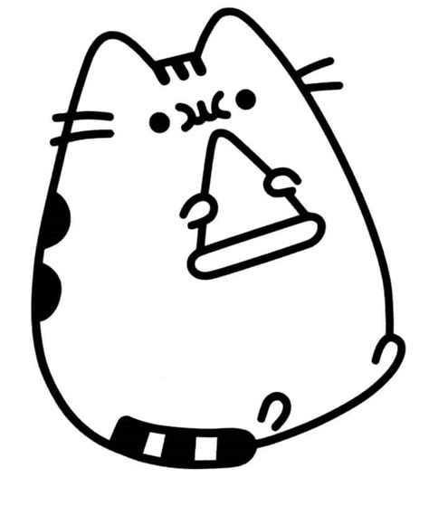 printable pusheen coloring page  printable coloring pages  kids