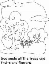 Coloring Pages God Created Kids Earth Printable Made Land Plants Trees Sea Clipart Loved Print Pdf Popular Getdrawings Template Library sketch template