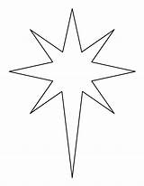 Star Template Bethlehem Outline Pattern Patterns Printable Christmas Clipart Stencils Crafts Templates Patternuniverse Clip Nativity Fancy Drawing Holiday Stars Applique sketch template