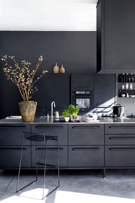 black kitchen designs   modern home interiorholiccom